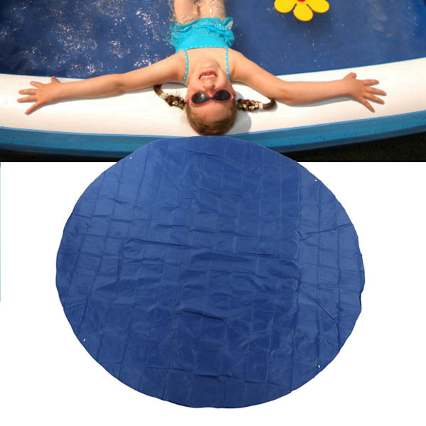 Skyddande poolskydd Hem utomhus uppblåsbar simbassäng Dammskydd Rund 3,6x3,6 meter
