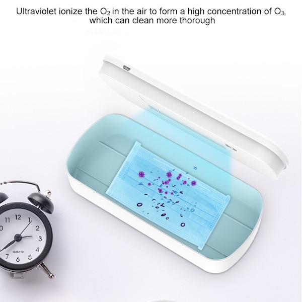 Multifunktionell mobiltelefon UV-rengöringsbox UV-rengörare hushållsapparater USB-laddning