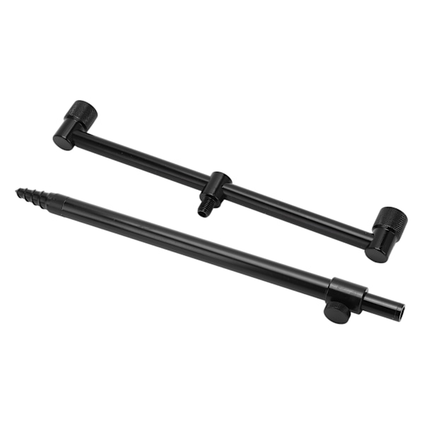 Fiskespöfäste Aluminiumlegering Flexibel 2-delad Bärbar Fiskespö Markhållare Fiskeverktyg (25cm Spö 31cm Fäste)
