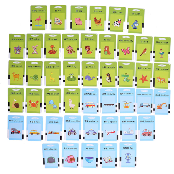 Tidig Utbildningsmaskin Automatisk Igenkänning Uttal Standard Justerbar Volym Intressanta Talande Flashcards