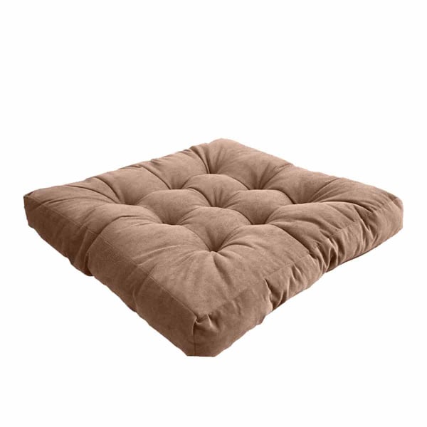 Kuddar i manchester, för inom- och utomhusbruk, elegant tuftad design för bekväm sittdyna för uteplatsen, 55x55cm/27x27in, deformeras inte med snabb återhämtning