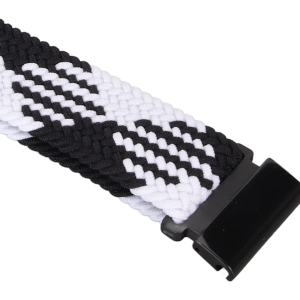 Nylon klockarmband ersättning elastisk andningsbar väv justerbar 26mm spänne klockarmband för Vertix 2 svart vit