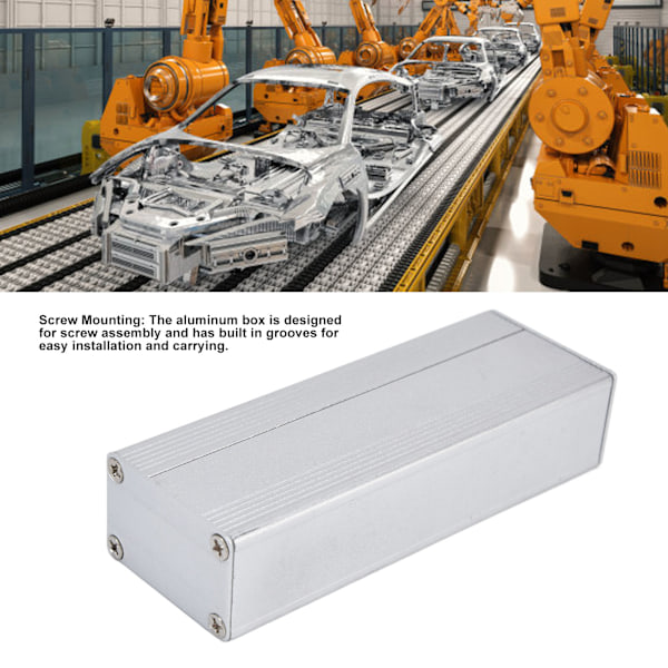Skyddande kylhölje för elektronik, aluminiumlegering, förstärkarlåda, DIY