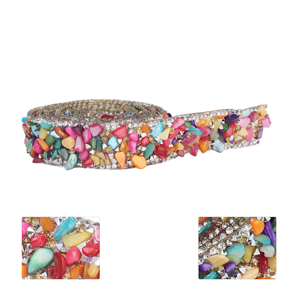 Rhinestones band 2cm bredd 2m längd godtycklig skärning vacker design varm pressning uppvärmning kläder band färger