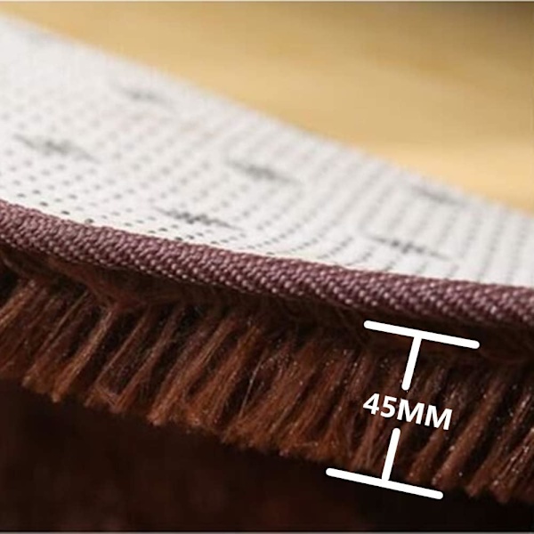 Tvättbar rund matta 80cm/100cm/120cm/160cm/200cm, inomhus lurvig halkfri sovrum vardagsrums entrématta absorberande halkfri tryckt hushållsmatta