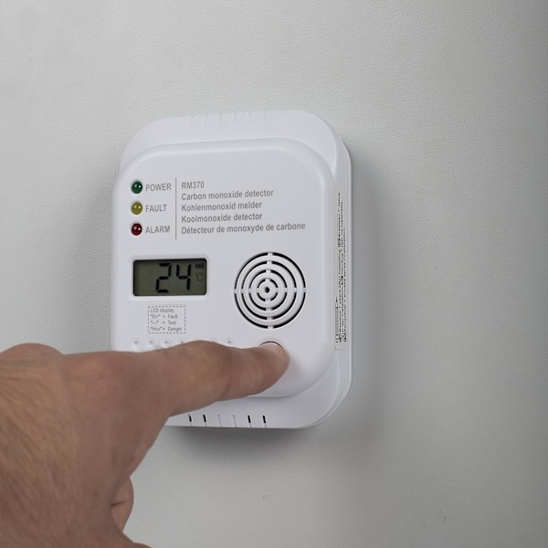 Digital Defender, Kolmonoxiddetektor med 7 års sensorlivslängd, Elektrokemisk sensor för noggrann övervakning, Portabel design, LED-display för