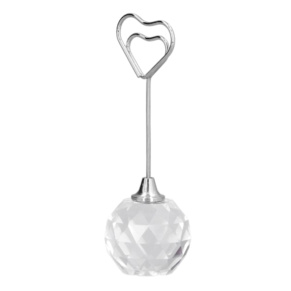 Robust Ställning Kristall Diamant, Fasetterad Diamant Elegant Form Bordsnummer för Julfester Bröllop, Klar Display Kraftigt Kvalitetsmaterial