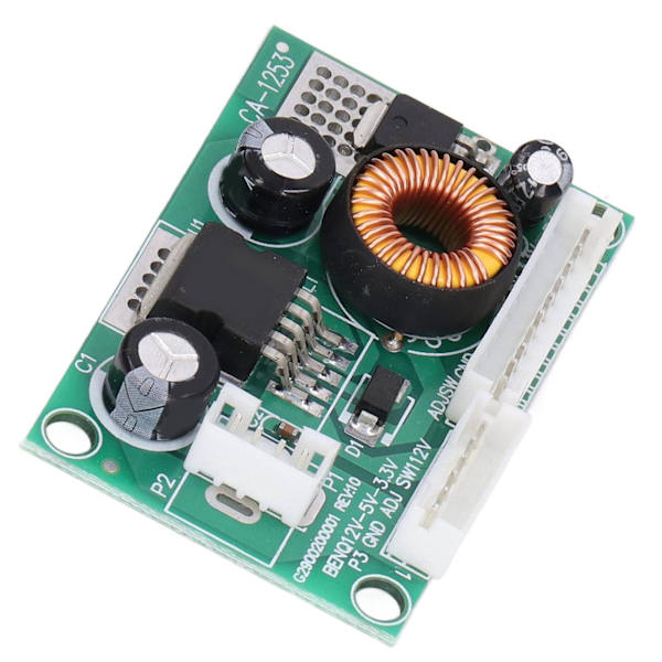 2 st Spänningsomvandlarmodul PCB LCD Strömförsörjningskort med 3 gränssnitt 12V till 5V 3.3V