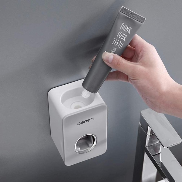 Automatisk tandkrämsdispenser med wallsticker vattentät