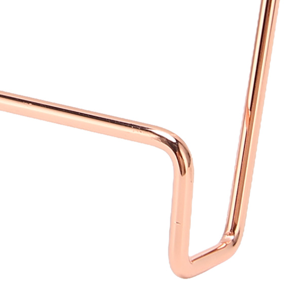 Metallplatta Stativ Plätering Process Rostskydd Järnplatta Hållare Bildskärm Stativ för Surfplattor CD-skivor Böcker Roséguld