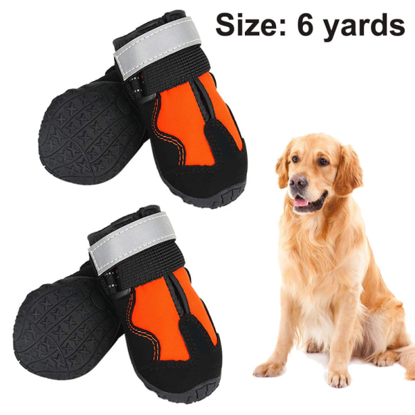 Hundstövlar Vattentäta skor för hundar med reflexremsor