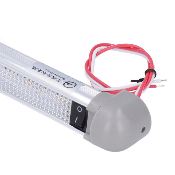 8,9 tum LED Markislampa DC12V/24V 2W 180° Rotation IP66 Vattentät 720LM PÅ/AV-brytare för Husbil Båt