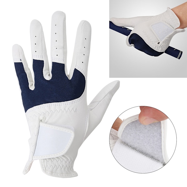 Golfhandskar för män vänster hand mjuka polyuretanfiberhandskar bekvämt grepp 24#