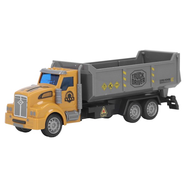Dragbil i skala 1/48 med dragfunktion, levande pedagogisk, bekväm grepp, ABS-byggfordonsleksak för barn över 3 år (färglåda) lång huvud