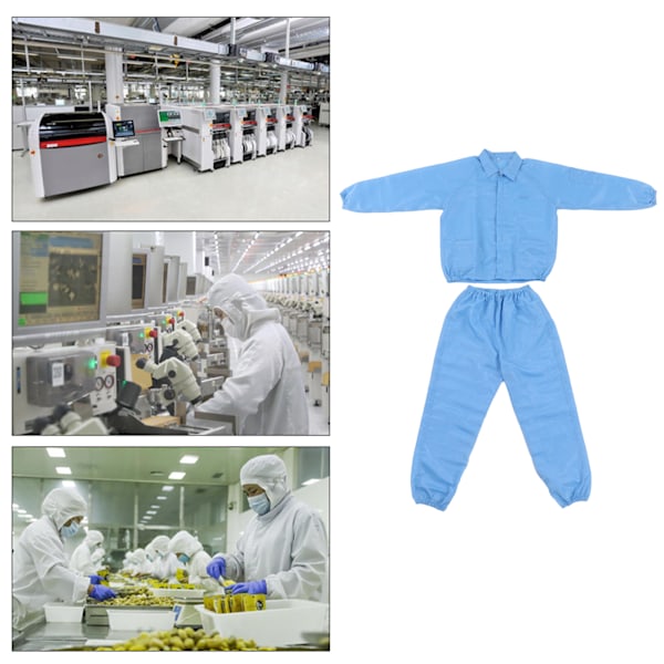 ESD-jacka i Polyester, Skyddande Verkstadskläder för Mikroelektronik, Delad, Ren, XXL