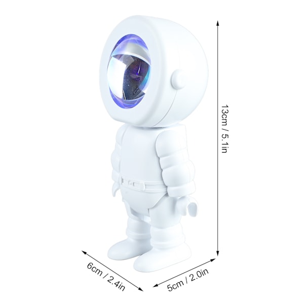 Romantisk astronautrobotlampa Astronaut LED-ljusprojektor för sovrum Live Broadcast Party Room Decor Laddning med touch 7 färger växlande