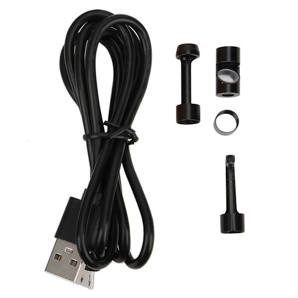 8mm Vattentät Industriell Digital Endoskop med Dubbla Linser, 4.3 tum 1080P LCD-Skärm, 8 LED-lampor