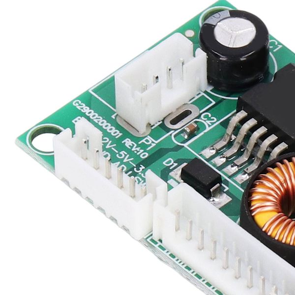 2 st Spänningsomvandlarmodul PCB LCD Strömförsörjningskort med 3 gränssnitt 12V till 5V 3.3V