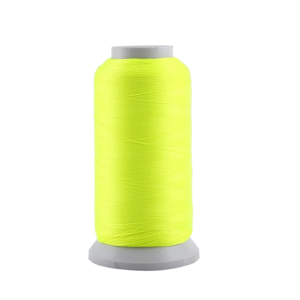 Spole Självlysande Maskin Handsömnad Broderitråd Gul 3000 Yards