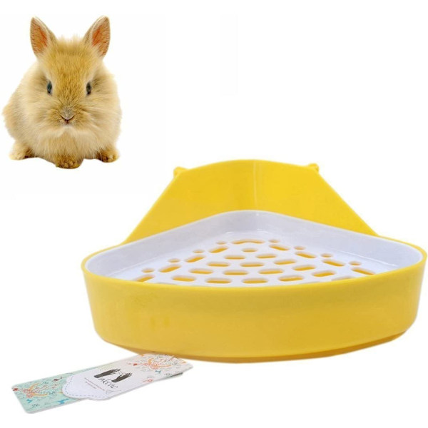 Potty Trainer Hörn Toalåda för Hamster Marsvin Fret Igelkott Råttor (Slumpmässig Färg)