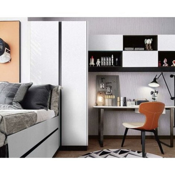 Självhäftande pärlvitt möbelskåp - Bredd 40cm * 5 meter