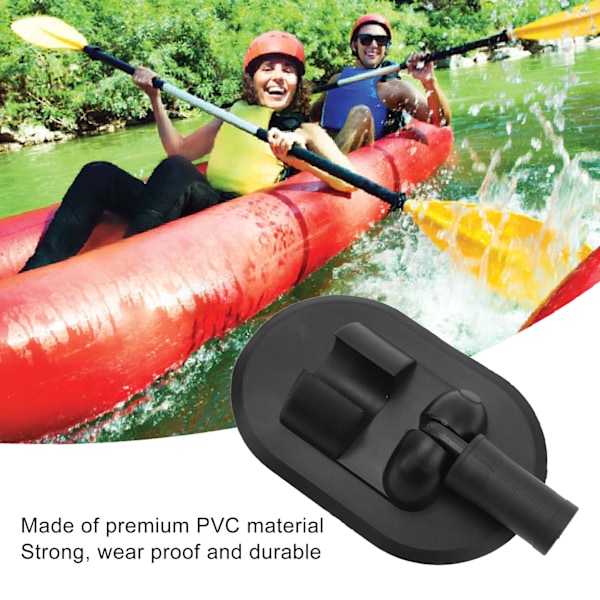 2PCS Uppblåsbar Båt Tält Bas PVC 180 Graders Rotation Kajak Baldakin Montera Bas för Roddbåt Motorbåt