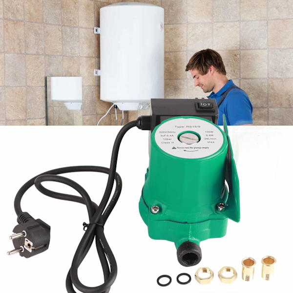 220V 50Hz RS15/9 Cirkulationspump 100W 0.4A 10Bar Tryck IP44 Vattentät Tyst Boosterpump för Värmesystem