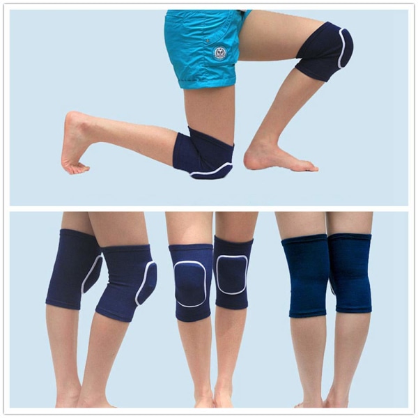 Mjuka knäskydd, dam knäskydd för poledance yoga, knäskydd för vuxna, cykling, gym, träning, skridskoåkning, knäskydd med svamp