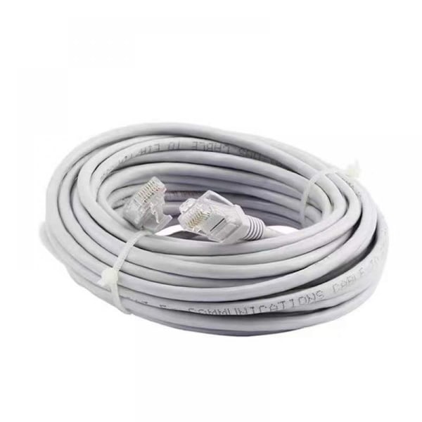 NY 15 METER TELEFON FÖRLÄNGNINGSSLADD KABEL TRÅD VIT RJ11 MODULÄR