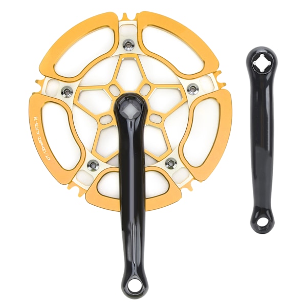 BCD130mm cykelvevarm i aluminiumlegering 47T enkelhastighetskedjehjul tillbehör guld