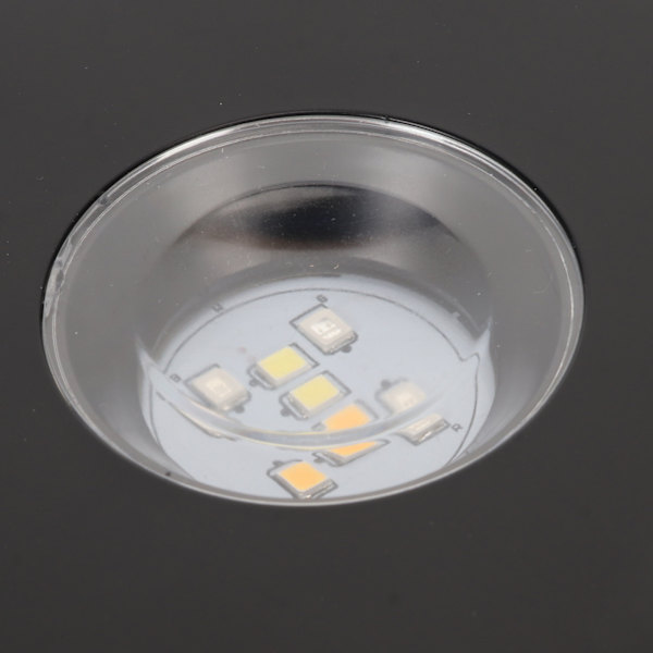 Svart LED-roterande displaybas 360 grader 80-talets cirkelbatteri eller USB-strömförsörjning Snurrbord Displayställ för kristaller Glas