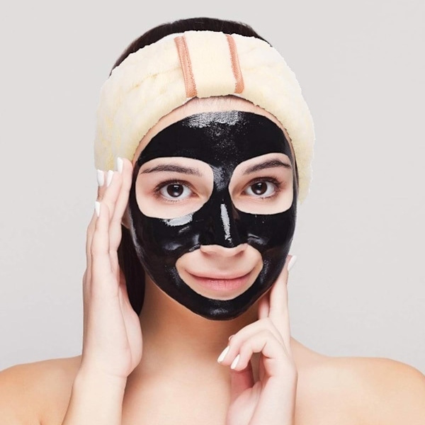 Eleganta Mikrofiberhårband, Söt och Delikat Design för Spa, Ansiktsbehandling och Smink, Bekväma att Bära Hela Dagen, 3 Olika Mjuka Enfärgade Färger, Hög Kvalitet