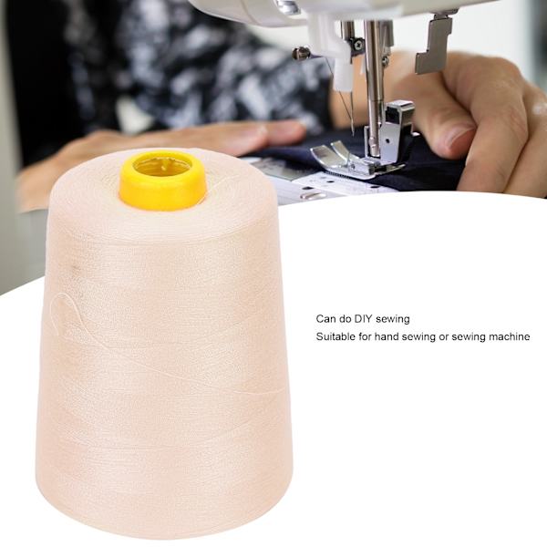 Sytråd 8000 meter Flerfärgade Polyestergarn för DIY Broderimaskin Projekt451 Khaki