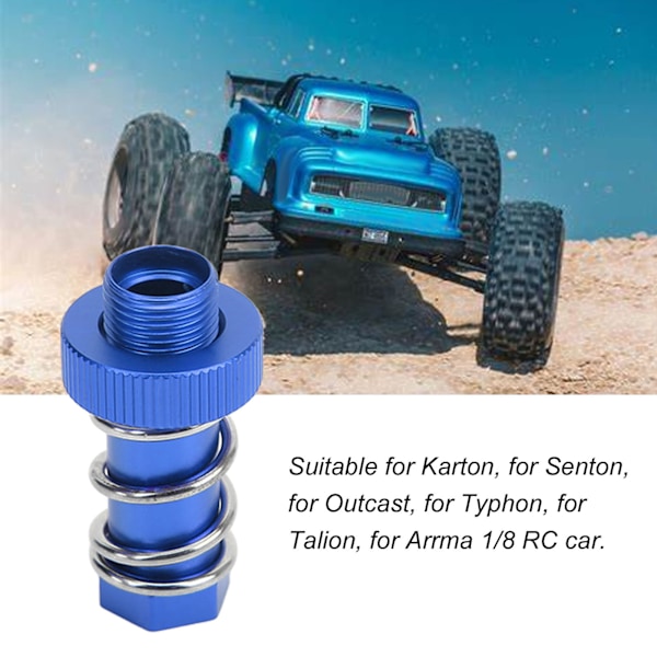 Aluminiumlegering RC-bils styrväxel Servo Saver Tube för Arrma 1/8 Fjärrkontroll Uppgraderingstillbehör Blå