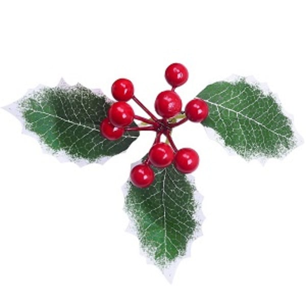9,8 fot ljusslinga med julstjärnor, röda bär och järneksblad, förbelyst sammetsgirlang med konstgjorda julstjärnor