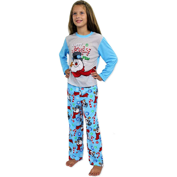 Förälder-barn pyjamas barn tjejer pyjamas lång pyjamas