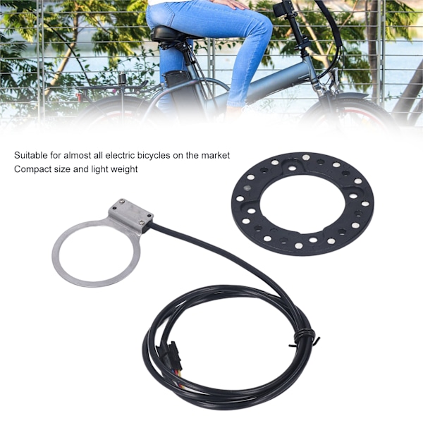 Cykelkraftpedal Assist Sensor Dammtät Kompakt Dubbel Magnetkrets Lätt Puls Booster Sensor