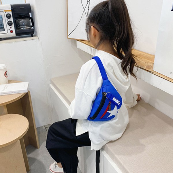 Söt bröstväska för barn med print axelväska Cartoon Anime