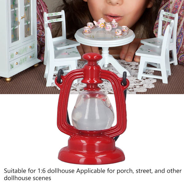 1:6 Dockhus Kerosinlampa Legering Söta Miniatyr Lykta Modell Dockhus Dekoration Tillbehör