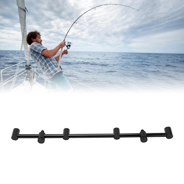 Fiske Spö Pod Stativ Hållare Aluminiumlegering Fiske Spö Pod Stativ Tvärslå Fäste 4 Huvuden 45cm