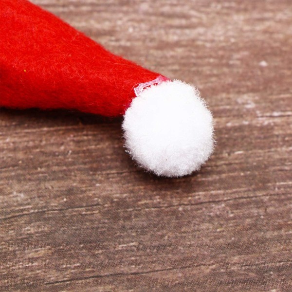 150st Lollipop Jul hattar Mini jultomten hattar för jul
