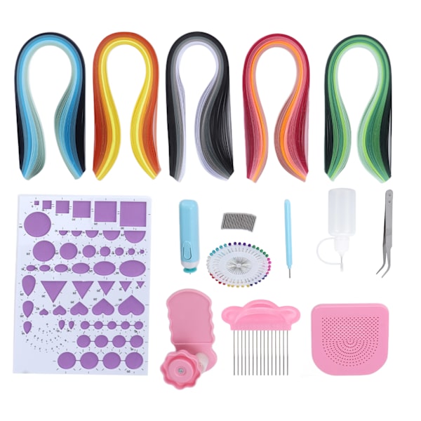 Quillingverktyg Hög hårdhet DIY Produktion Perfekt Kit Pappers Quilling Set för nybörjare