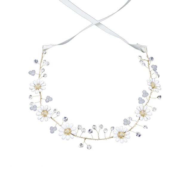 Elegant Design med Kristallblad av Högkvalitativ Solid Legering, Pärl- och Strassinfattad Böjbar Tiara för Bröllopsfester Cosplay Bal Kvällsevenemang