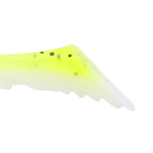20 st artificiell simulering silikon fiskedrag mjuk bete T svans mjuk mask tillbehörGlitter fluorescerande färg