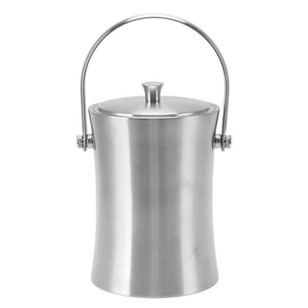 ChillMaster Isolerad Ishink, Elegant Finish Dubbelväggig Rostfritt Stål Håller Kylan, Elegant Hållbar Design För Hemmabar, Portabel Ishink
