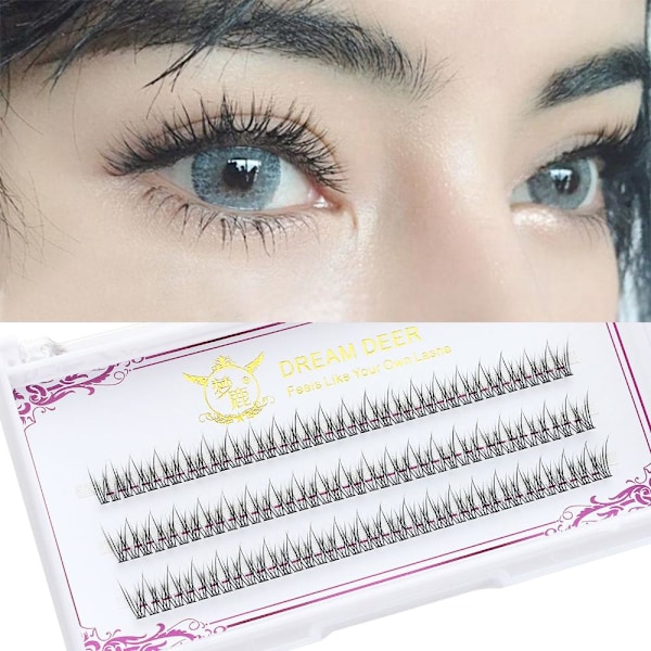 Individuella ögonfransar Lash Clusters Extensions Lösögonfransar 9mm 9mm