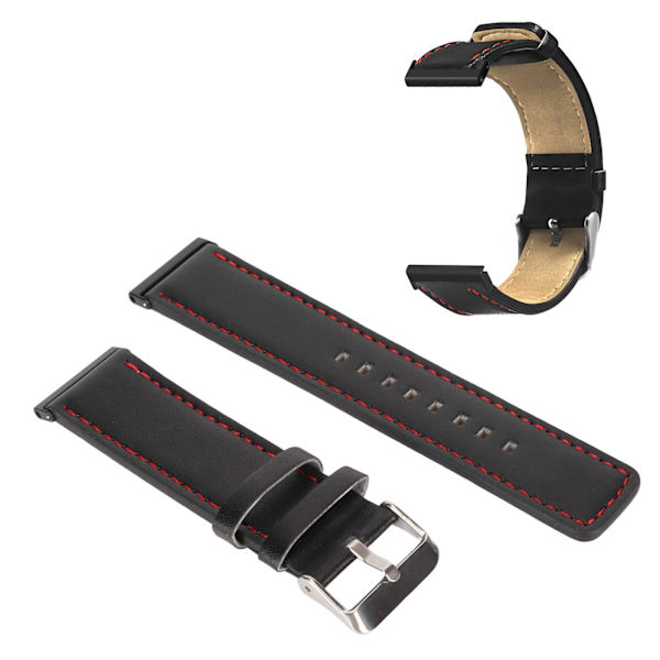 Klockarmband 24mm PU Läder Snabbkoppling Bekväm handledsrem för Suunto Spartan 7 9 D5i
