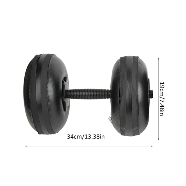 Kvinnors Fitness Bärbara Vattenfyllda Justerbara Hantlar Vikt 8-10kg Arm Muskelträning Hemma Yoga Formningsutrustning