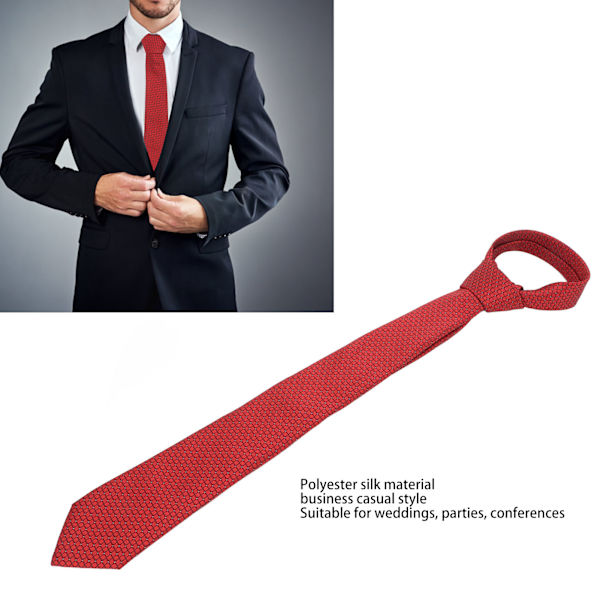 Herr slips affärs casual stil polyester siden rutig punkt design slipsar längd 146cm bredd 8cm för konferenser TG-03