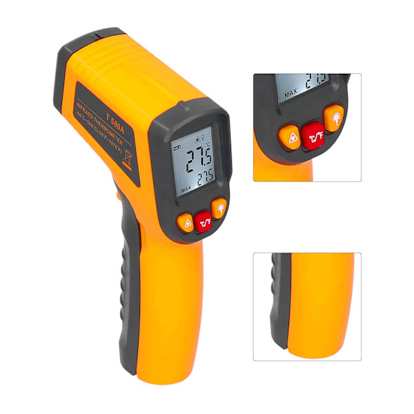 T580A Industriell Infraröd Termometer Elektronisk Temperaturmätare för Kök